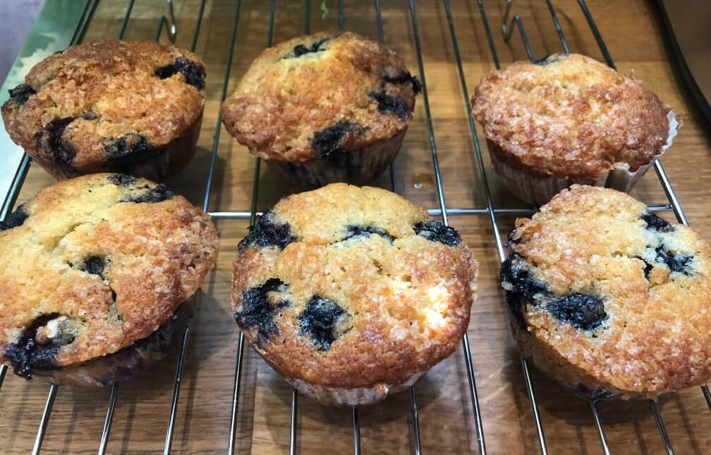 Blueberry and Banana mini-muffins