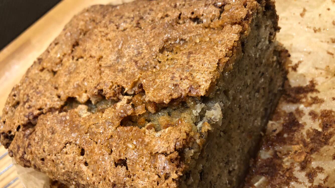 Sticky and gooey banana bread gets better over the day or two after its baked